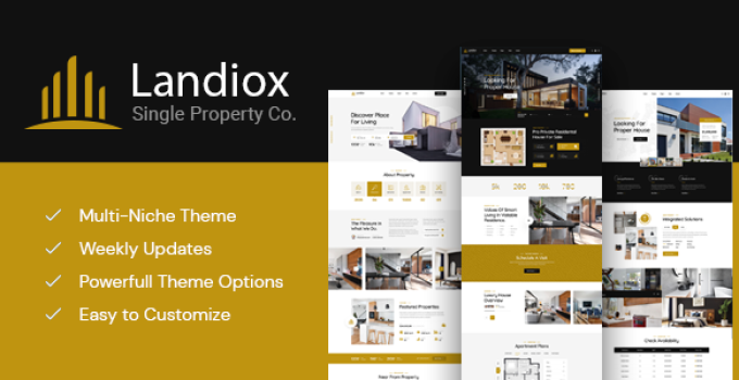 Landiox - Single Property WordPress Theme