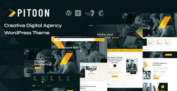 Pitoon - Creative Digital Agency WordPress Theme