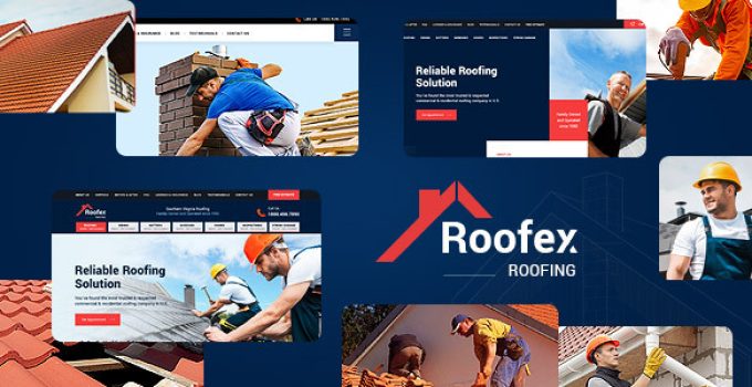 Roofex - Roofing Service WordPress Theme