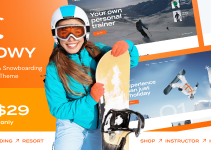 Snowy - Ski Resort & Snowboarding WordPress Theme