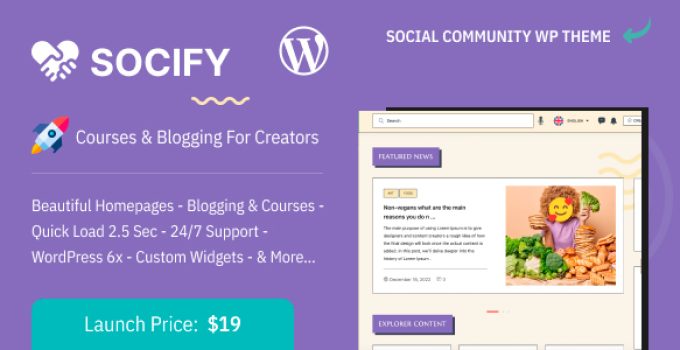Socify - Community for Creators