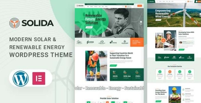 Solida - Solar & Renewable Energy WordPress Theme