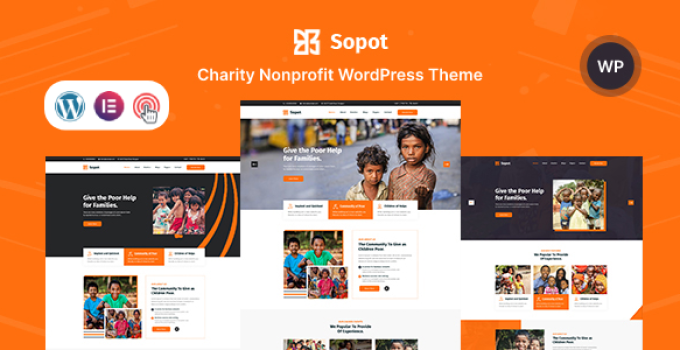 Sopot - Charity NonProfit Fundraising WordPress Theme