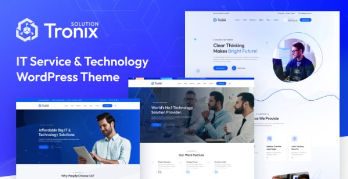 Tronix - IT Service And Technology WordPress Theme