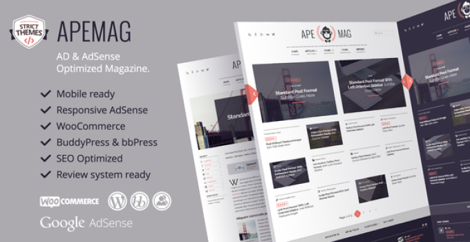 Apemag - Stylish WordPress Theme Magazine with Review System