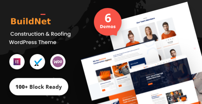 Buildnet - Construction & Roofing WordPress Theme