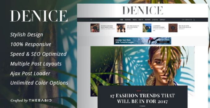 Denice - A Responsive WordPress Blog Theme