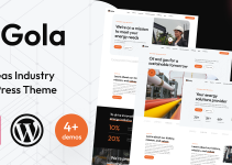 Gola - Oil & Gas Industry WordPress Theme