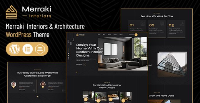 Merraki | Interiors & Architecture WordPress Theme