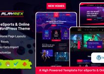 Playrex - eSports and Gaming WordPress Theme