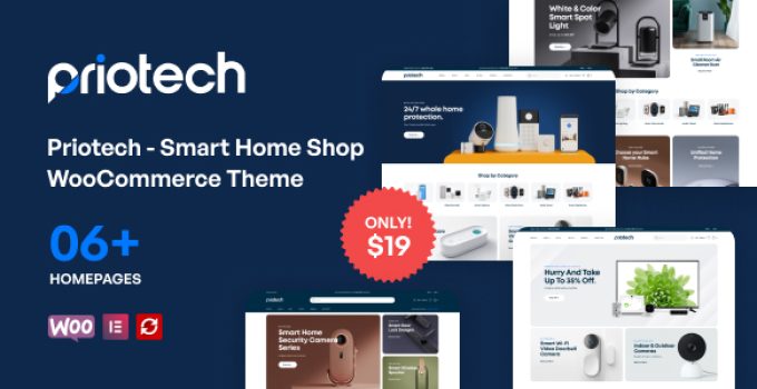 Priotech - Smart Home Shop WooCommerce Theme