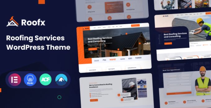 Roofx - Roofing Services WordPress Theme