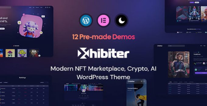 Xhibiter | NFT Marketplace Crypto WordPress Theme