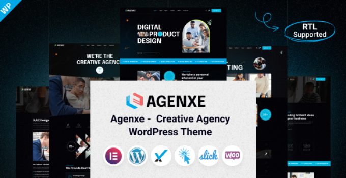 Agenxe – Creative Agency WordPress Theme