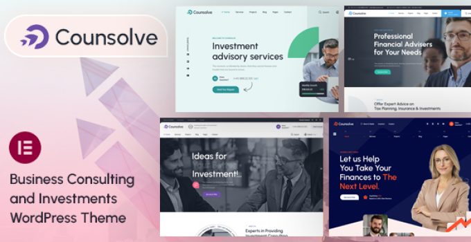 Counsolve - Consulting & Investments WordPress Theme