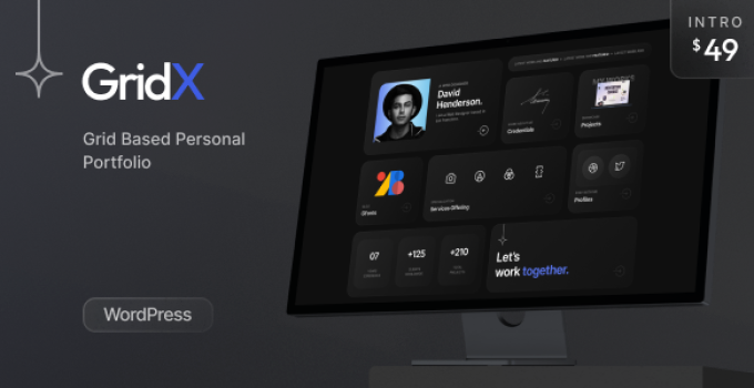 Gridx - Personal Portfolio Resume Theme