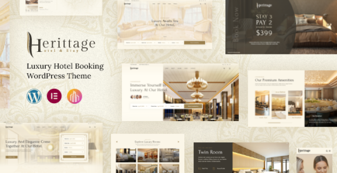 Herittage - Hotel Booking WordPress Theme