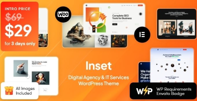 Inset - Digital Agency & IT Services WordPress Theme