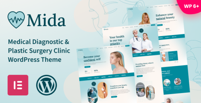 Mida - Medical Diagnostic & Plastic Surgery Clinic WordPress Theme