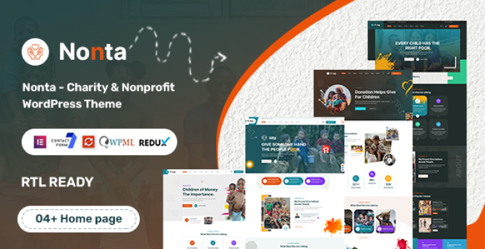 Nonta - Nonprofit & Charity WordPress Theme