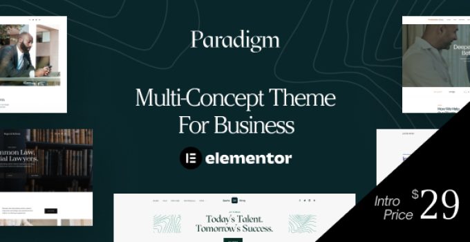 Paradigm - Multi-Concept Theme For Business
