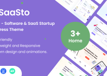 Saasto – Software & SaaS Startup WordPress Theme
