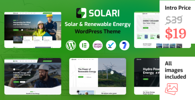 Solari - Solar Energy & Ecology WordPress Theme