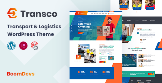 Transco - Transport and Logistics WordPress Theme