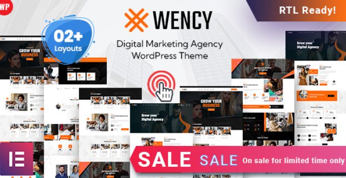 Wency - Digital Marketing Agency WordPress Theme