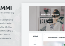 Ammi - Minimalist WordPress Blog