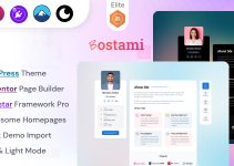 Bostami - Personal Portfolio / Resume WordPress Theme