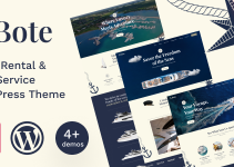 Bote - Yacht Rental & Boat Service WordPress Theme
