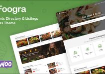 Foogra - Restaurants Directory & Listings WordPress Theme
