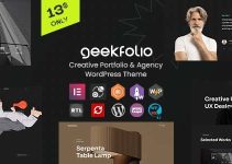 Geekfolio - Elementor Creative Portfolio & Agency WordPress Theme