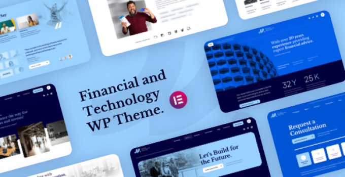MLab - Financial and Technology WordPress Theme