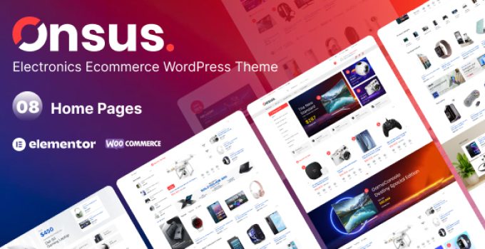Onsus - Electronics E-commerce WordPress Theme
