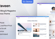 Raveen | Personal Blog & Magazine WordPress Theme
