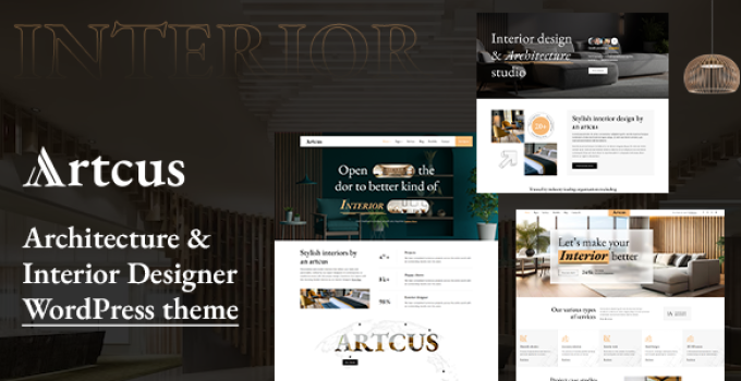 Artcus - Interior Designer & Architecture WordPress Theme