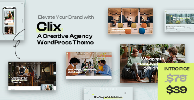 Clix - Creative Digital Agency WordPress Theme