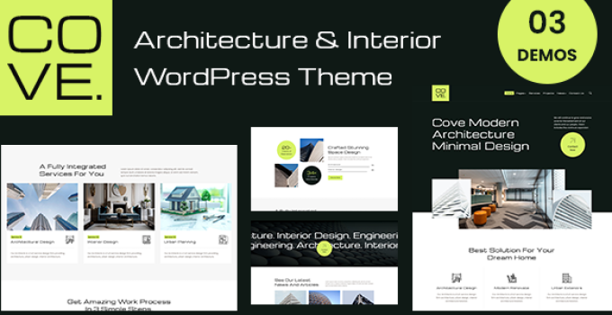 Cove - Architecture & Interior WordPress Theme