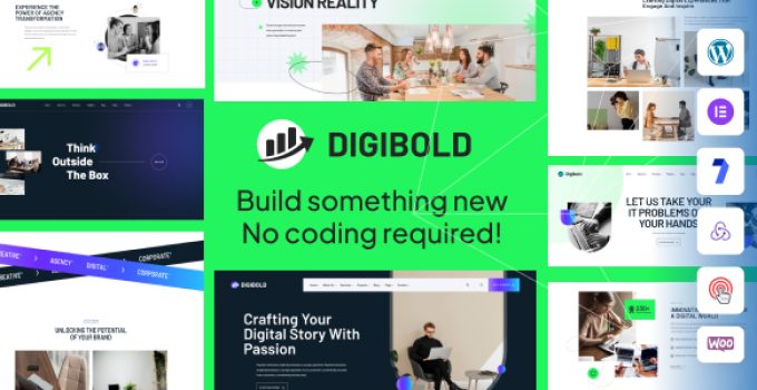 DigiBold - Digital Agency Creative Portfolio WordPress Theme