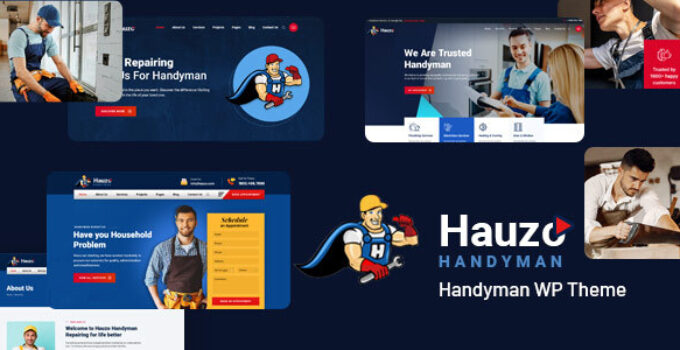 Hauzo - Handyman And Plumber WordPress Theme