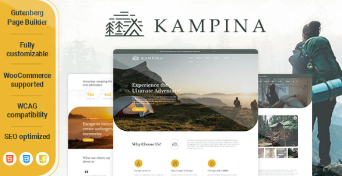 Kampina – Camping WooCommerce WordPress Theme