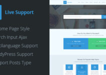 Live Support - Helpdesk Responsive WordPress Theme