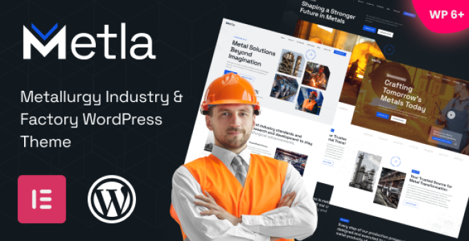 Metla - Metallurgy Industry & Factory WordPress Theme