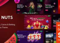 Nuts - Gambling, Casino & Betting WordPress Theme