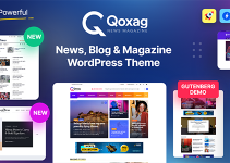 Qoxag - WordPress News Magazine Theme