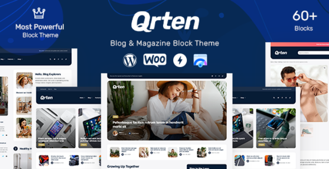 Qrten - Block-Based WordPress Theme for Blog & Magazine