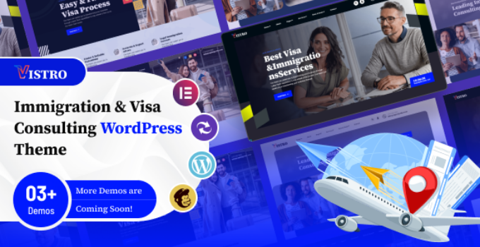 Vistro - Immigration Visa Consulting WordPress Theme
