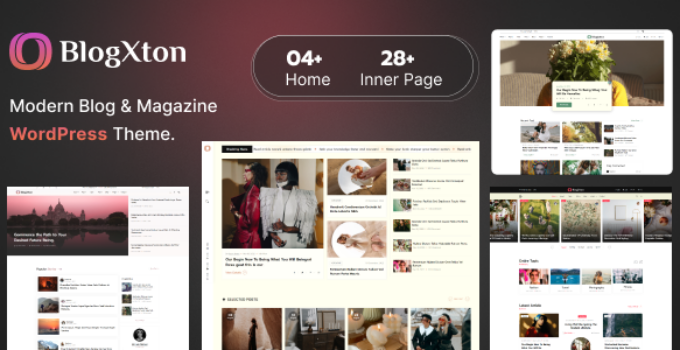 Blogxton - Modern Blog & Magazine WordPress Theme